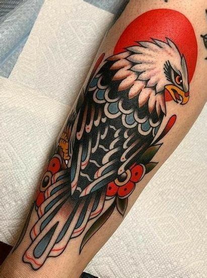 american traditional eagle tattoo|American Traditional Tattoos: History, Meanings, Artists .